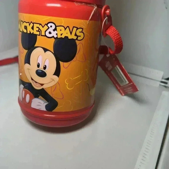 RARE Vintage 1988 Mickey Mouse NOS Character Head Thermos Pluto Mini Mouse - Picture 4 of 10